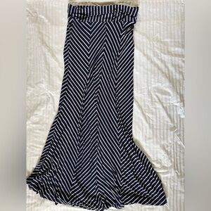 Sequin Hearts Striped Skirt